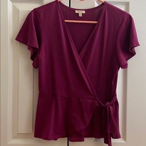 Lily white Fuschia top